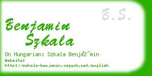 benjamin szkala business card